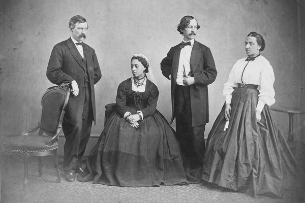 Family portrait taken in 1865