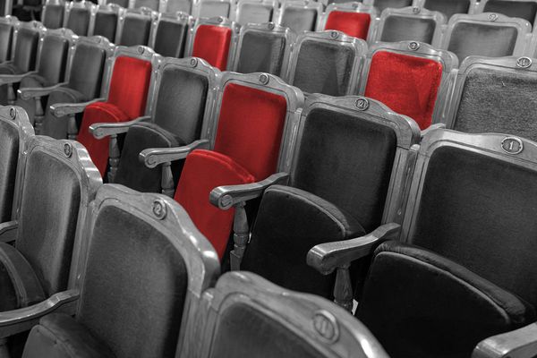 Red velvet theater seats