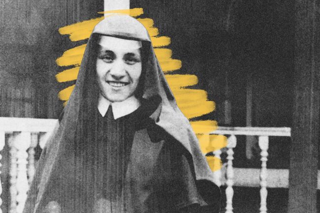 Mother Teresa of Calcutta as a Loreto nun in India