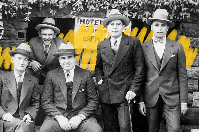 Al Capone with associates at Hot Springs, Arkansas